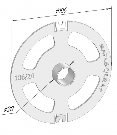 Копировальное кольцо 20/106 (FESTOOL 2200)